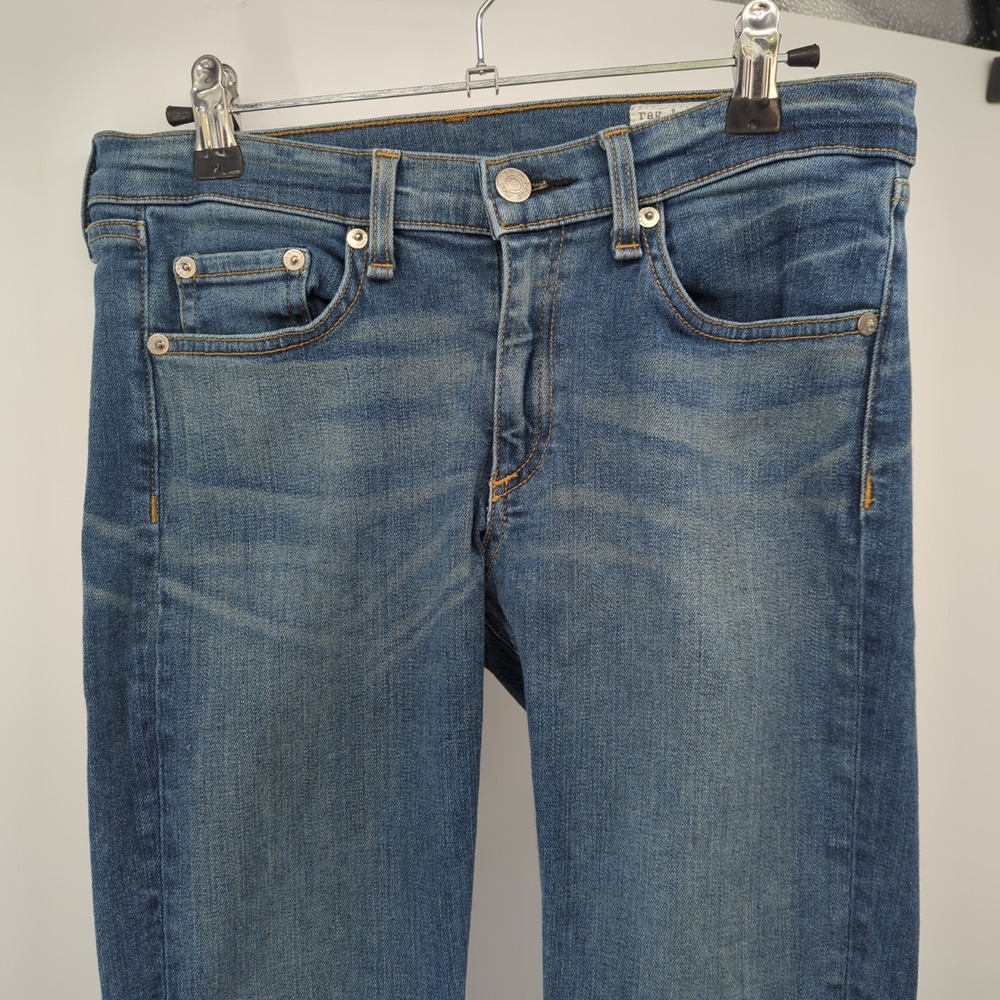 Rag & Bone Jean Womens 28 Skinny Jeans Blue Stretch Denim Made‎ USA W1602K520 - Picture 5 of 14
